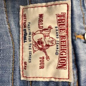 BACK TO SCHOOL-True Religion overall blue jeans